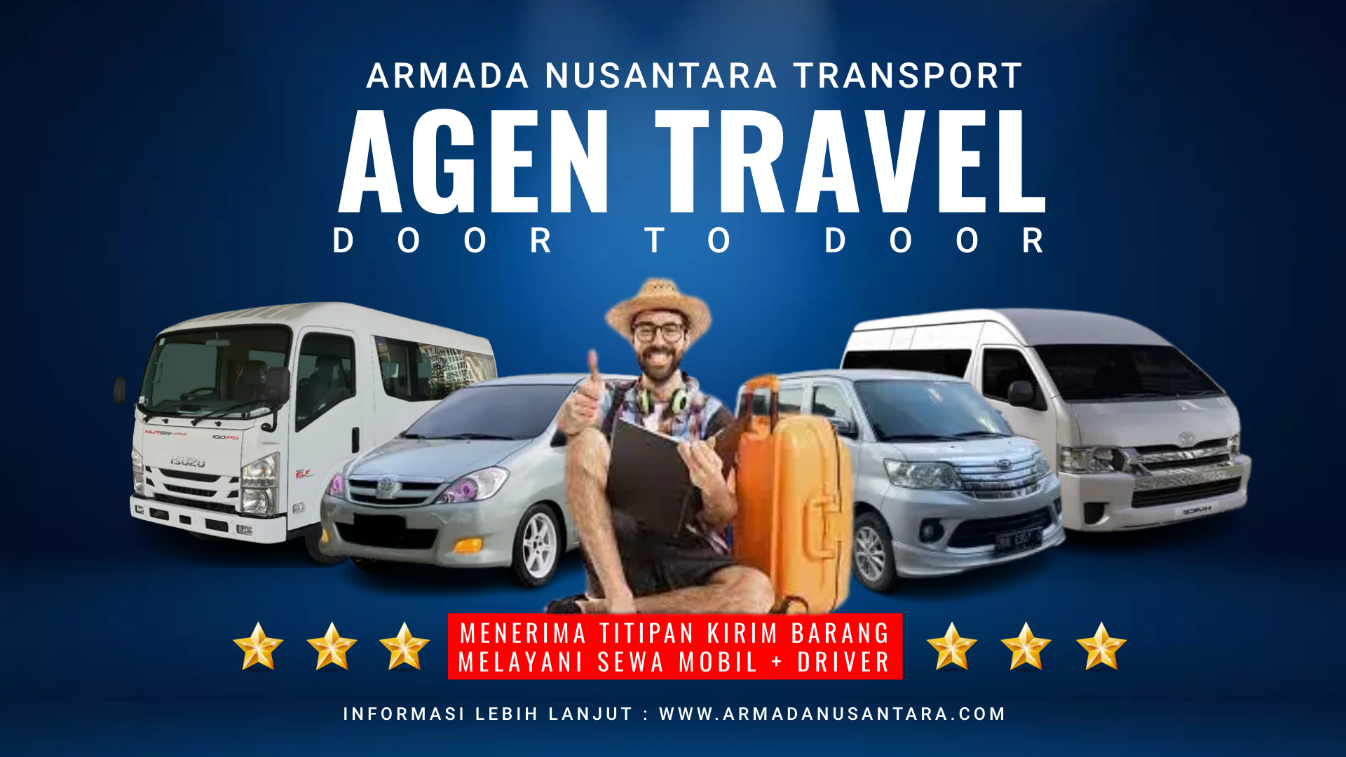 Pemesanan Tiket Travel, Pengiriman Barang & Sewa Mobil + Driver